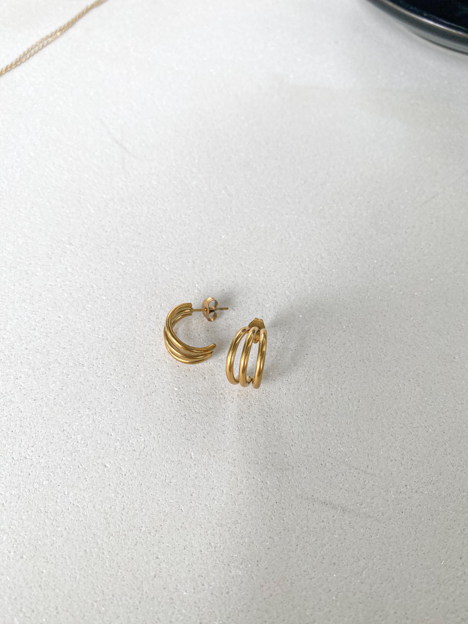 Triple mini argollas