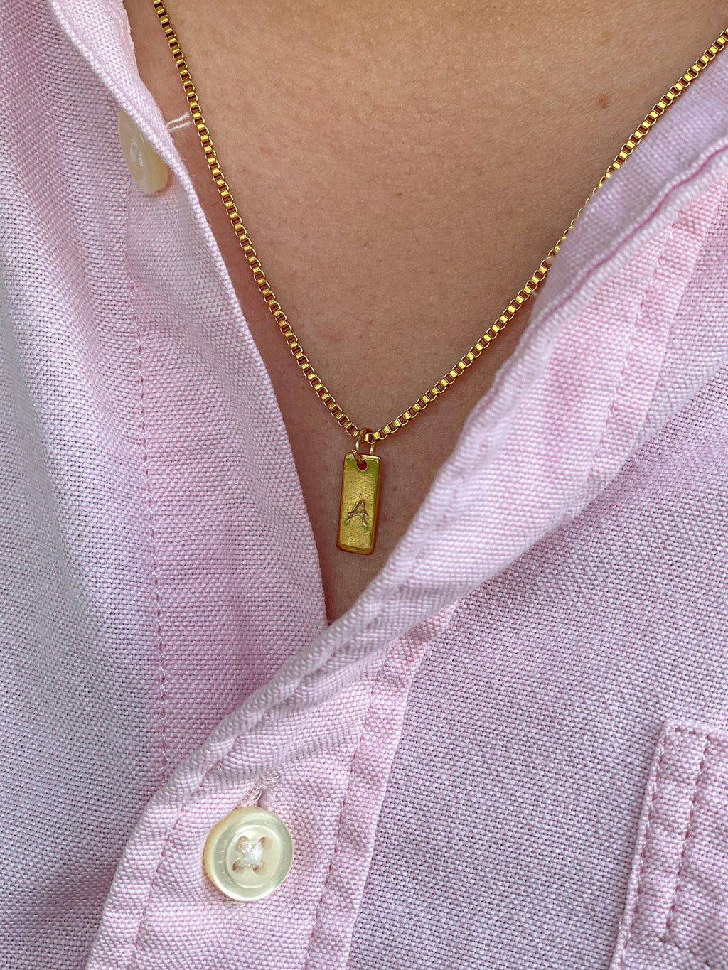 Collar inicial-hombre